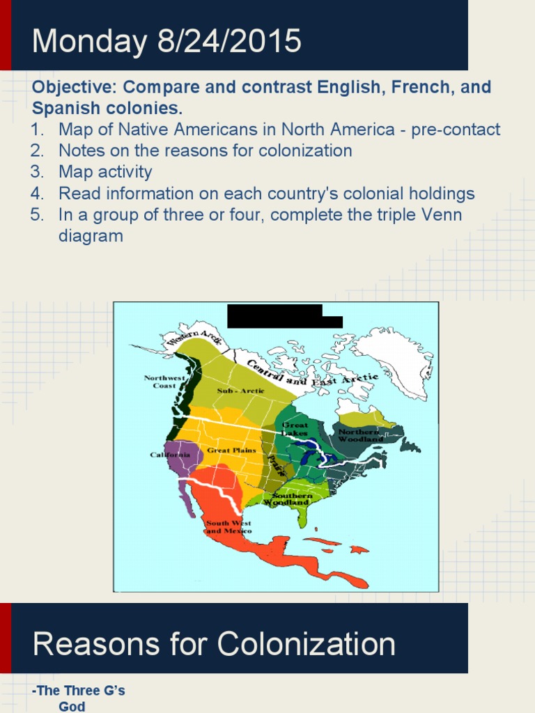 English French and Spanish Colonies | PDF | Colonialism
