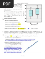 Stats 250 W12 Exam 1 Solutions