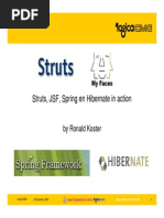 Struts, JSF, Spring en Hibernate in Action