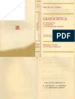 Grafocritica -El Documento, La Escritura y Su Proyección Forense-felix Del Val Latierro