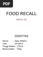 Food Recall Zaky