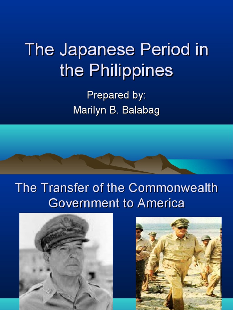 The Japanese Period in The Philippines PDF Corregidor President
