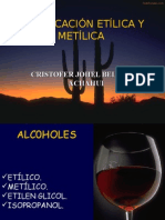 Alcohol Etilico y Metilico