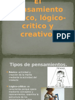 Pensamiento Básico Lógico-Critico y Creativo