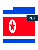 Bandera de Korea Del Norte