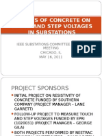 Effects of Concrete On Touch and Step Voltages