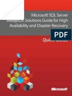 SQL Server AlwaysOn Solutions Guide for High Availability and Disaster(Ingles)