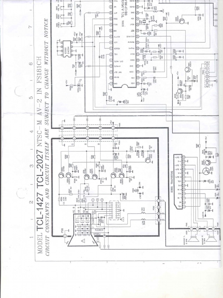 TCL2027 Schematic Diagram PDF