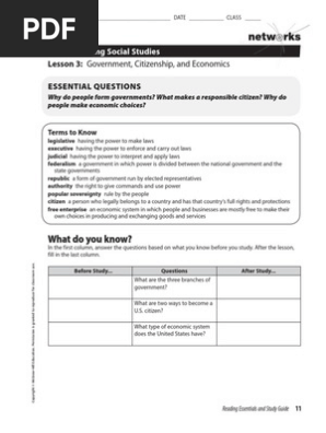 Chapter 1 Lesson 3 Check For Understanding United States Constitution Citizenship