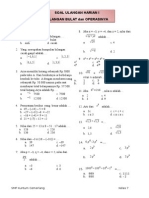 Soal Matematika 7 SMP SKC