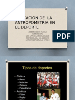 Aplicacion de La Antropometria en El Deporte Clase IV