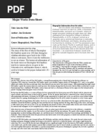 Download Into the Wild Major Works Data Sheet  by Nick SN275978405 doc pdf
