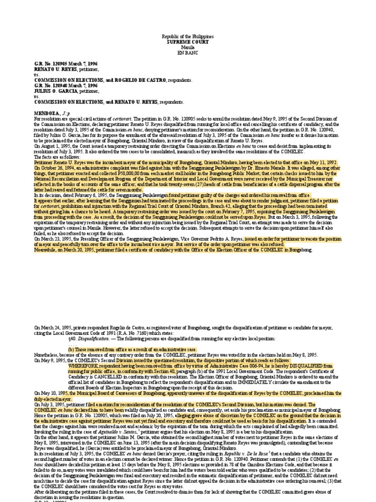 Disqualification To Term of Office PDF | PDF | Injunction | Crime ...