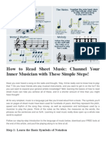 How to Read Sheet Music in Simple Steps