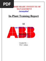 Download project report on ABB INDIA LTD Nashik by santosh SN27599176 doc pdf