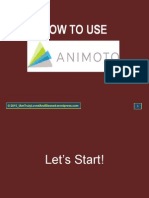 How To Use ANIMOTO