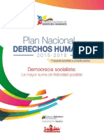 Plan Nacional Derechos Humanos