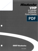 Waukesha VHP 6 Cylinders Parts Catalog G/GSI/GL