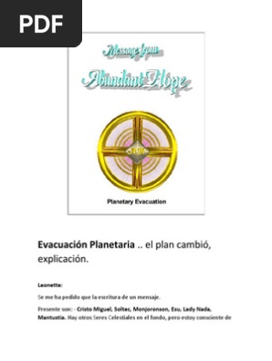 Evacuación Planetaria - Explicación, Se Pospone Evento.
