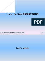 How To Use ROBOFORM