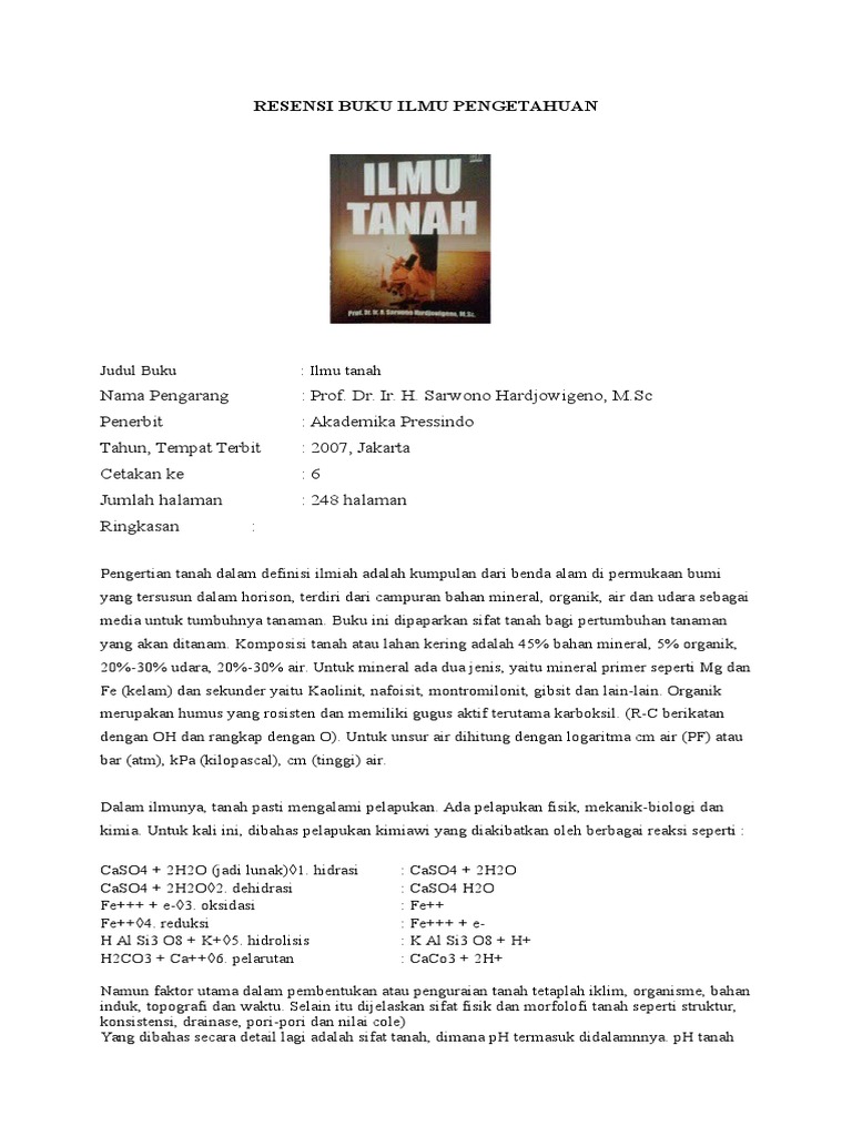 Resensi Buku Ilmu Pengetahuan