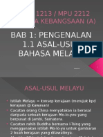 Bab 1-Asal-usul Bahasa Melayu