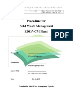Solid Waste Management Procedure EDC VCM