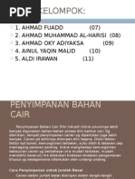 Penyimpanan Bahan Gas, Cair, Padat