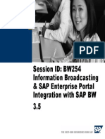 Information Broadcasting and SAP Enterprise Portal Integration With SAP BW 3.5[1]