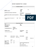 Merchant Application Form