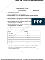 CBSE Class 11 Chemistry Sample Paper 2013 (7)