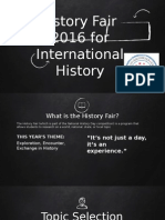 2016 History Fair - International History