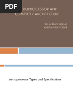 Lecture1 Microprocessor Types and Specifications PDF