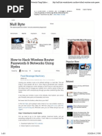 Hydra Router Attack