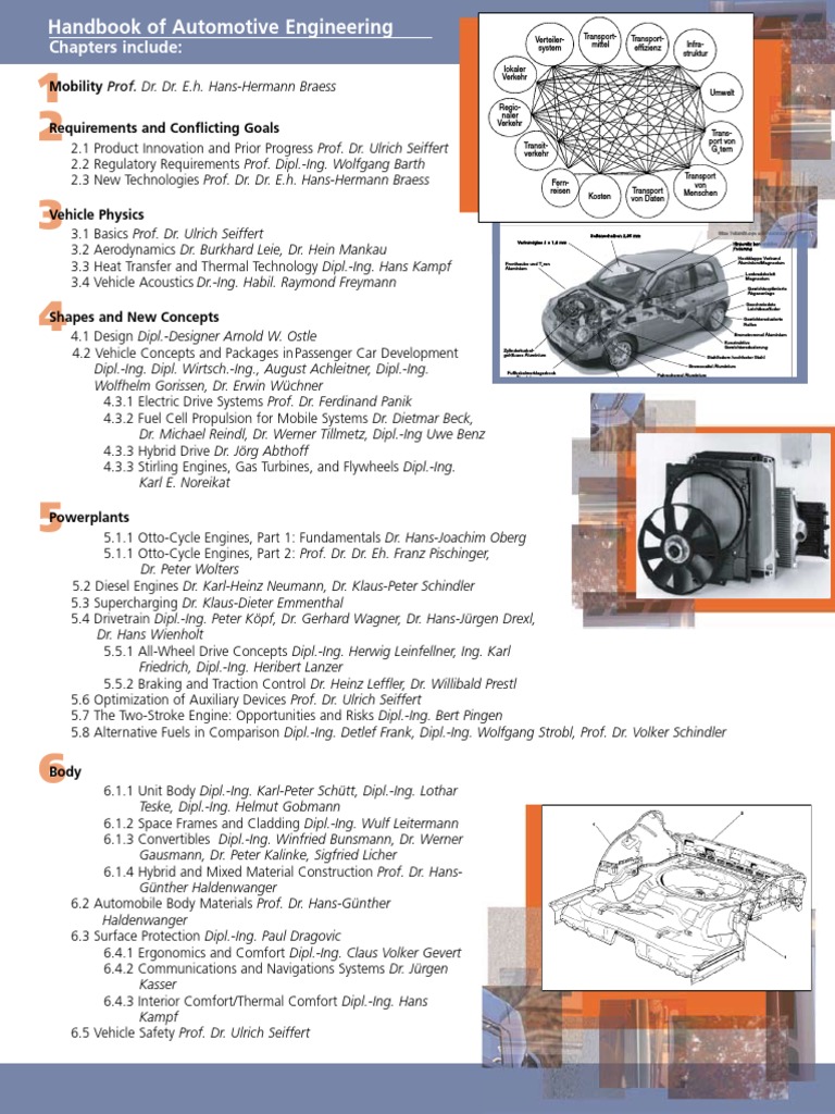 Handbook of Automotive Engineering PDF Engineering Science