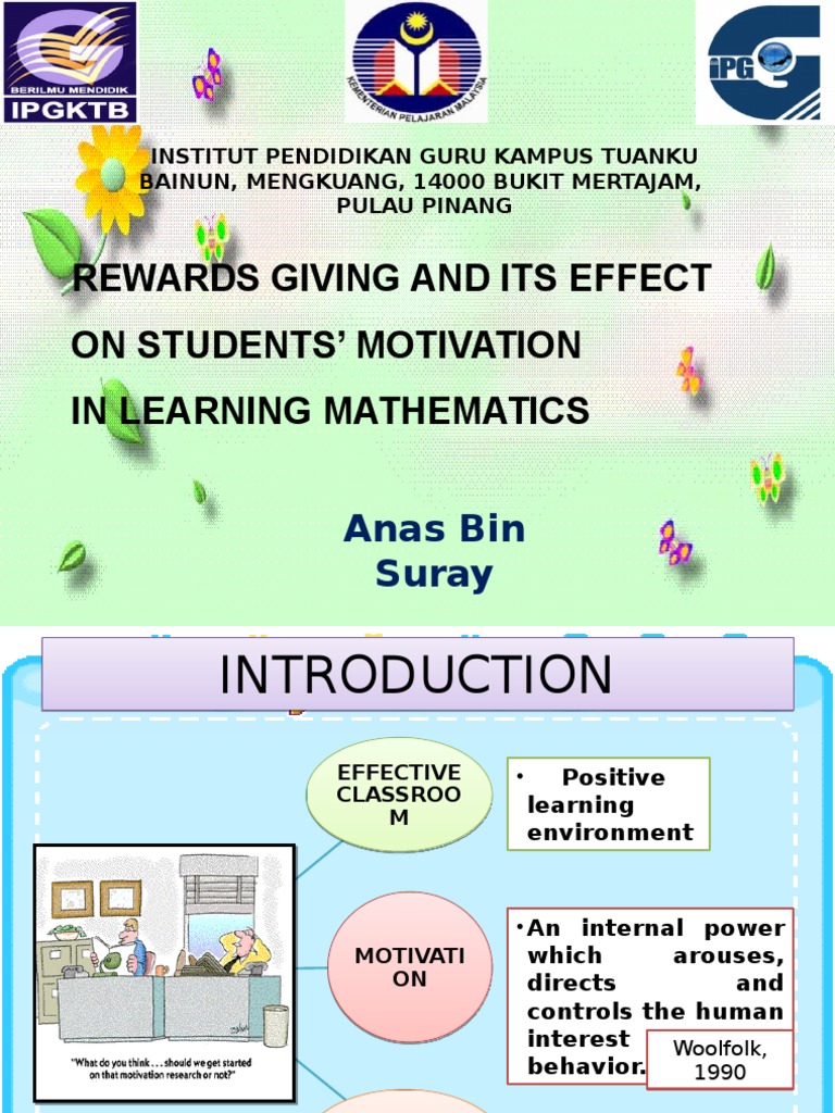 Rewards Giving and Its Effect On Students' Motivation in Learning ...