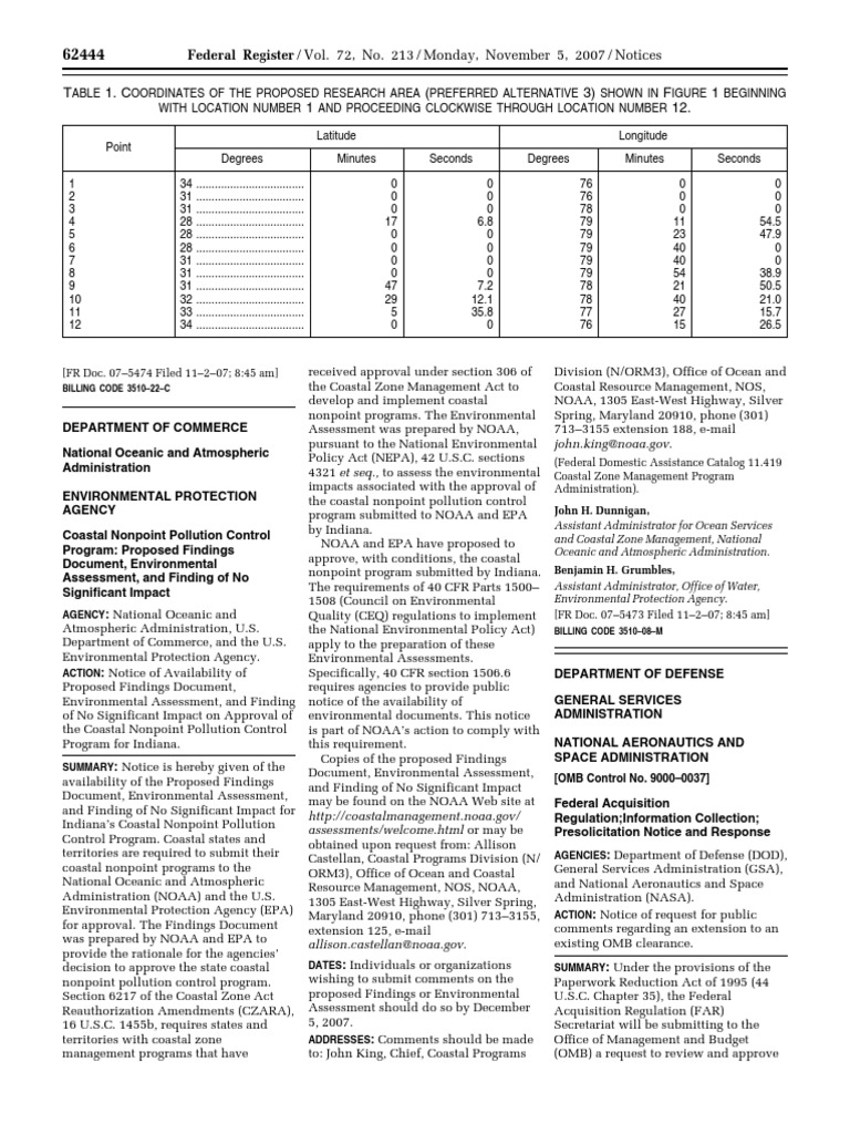 Indiana Coastal Pollution Control Program | PDF