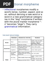 Inflectional Morpheme