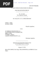 Ames v. JPMorgan Chase Bank, N.A., - Fed. Appx. - (11th Cir. 2015)