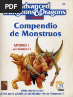 AD&D 2.0 - Compendio de Monstruos Vol I