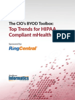 Top Trends For Hipaa Compliant Mhealth: The Cio'S Byod Toolbox
