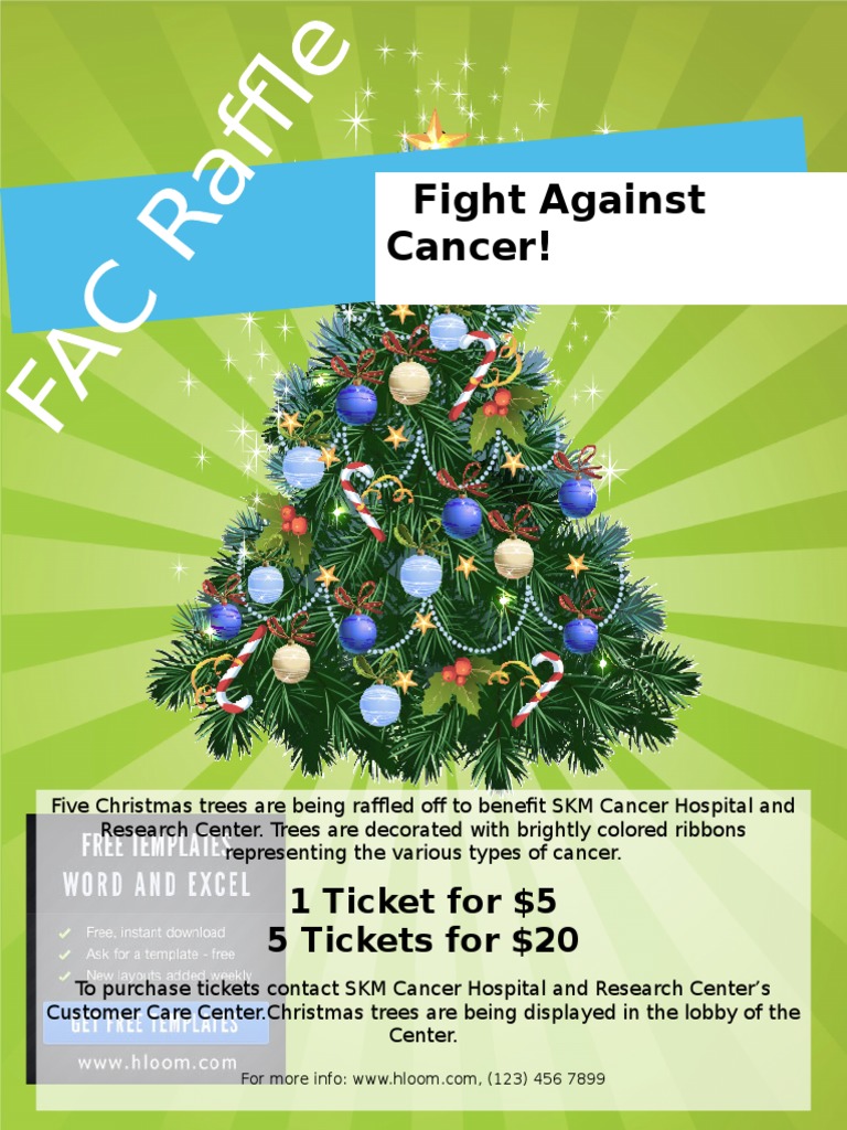 Raffle for Cancer Hospital Christmas Trees | PDF | Self-Improvement ...
