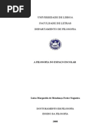 Luisa Nogueira - a Filosofia No Espaco Escolar