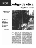 O Código de Ética e a Ética Do Código