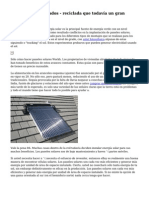 Paneles solares usados - reciclada que todav?a un gran trabajo