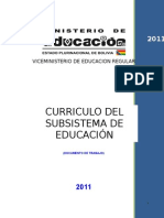 Curriculo Subsistema de Educacion Regular