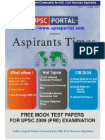 UPSCPORTAL Magazine Civil Services 2009 Pre Special