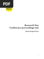 Download ENoLL Research Day Conference Proceedings 2015  by European Network of Living Labs SN276089123 doc pdf