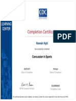 Concussion Certification