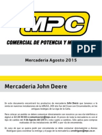 Catálogo Mercaderia John Deere Agosto 2015